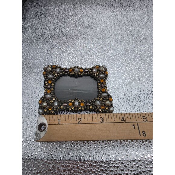 Belle Maison Picture Frame With Amber & Pearl Accents - 4" X 3" - Picture 6 of 6